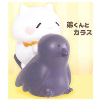 Kodomonyanko BIG sofubi mascot [1.Otoutokun to karasu]