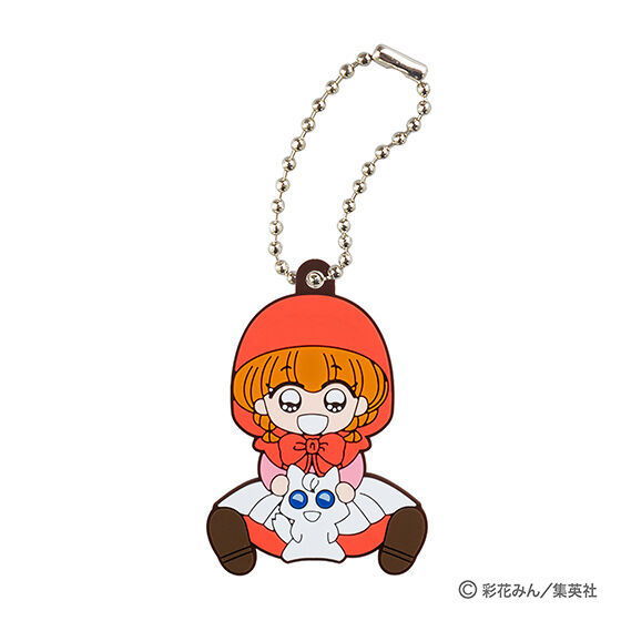 Ribbon capsule rubber mascot [6.Akazukin Chacha]