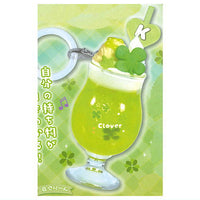 Clover Oshiiro drink mejirushi charm mascot [2.Green]
