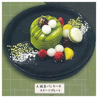 Matcha sweets collection [1.Matcha pancake sweets plate]
