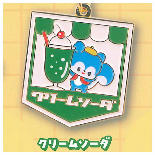 Ochame Friends Metal Keychain [2.Cream soda]