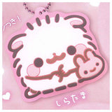 Pomeranian mochi Rubber Ball Chain [1.Shiratama]