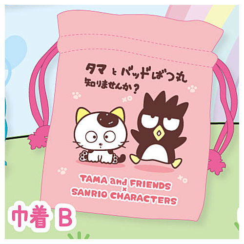 Tama and Friends x Sanrio Characters Odekake Collection [4.Kinchaku B]