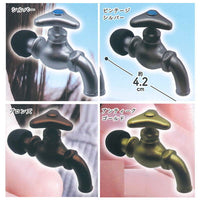 Mimisen Faucet [Assorted 4 type set (1.Silver/2.Vintage Silver/3.Antique Gold/4.Bronze)]