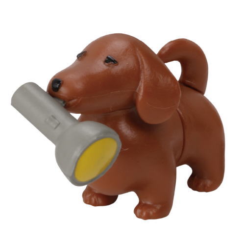 Dry battery Dachshund [3.Red]