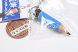 Pencil Mejirushi Charm [2.Pencil (blue)]