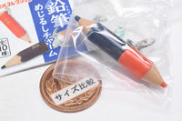 Pencil Mejirushi Charm [5.Red and blue pencil]