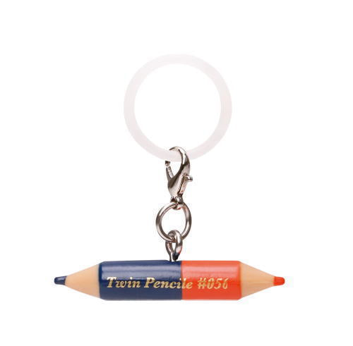 Pencil Mejirushi Charm [5.Red and blue pencil]