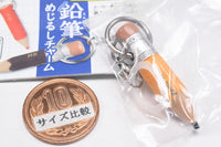 Pencil Mejirushi Charm [8.Pencil with eraser (Yamabuki)]