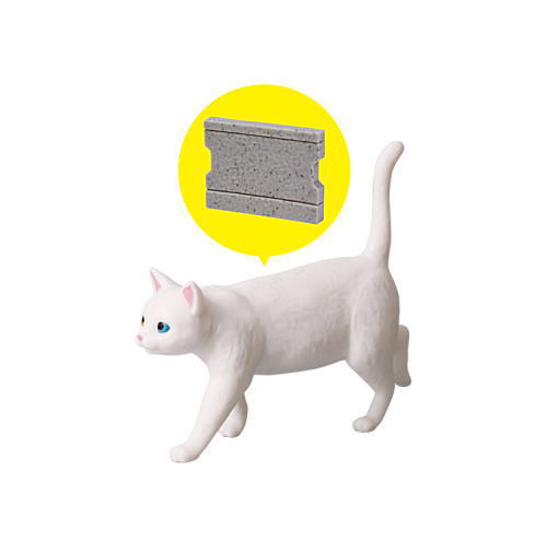 Walking cat Part.2 [4.White (Odd Eyes) & Gutter Cover]