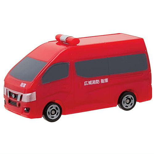 Pocket Tomica Ganbaru! Working Cars [4.Nissan NV350 Caravan (Wide-area fire command vehicle)]