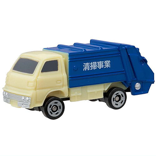 Pocket Tomica Ganbaru! Working Cars [6.Mitsubishi Fuso Canter (Garbage Truck)]