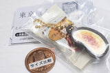 Tokyo Banana miniature keychain [1.Tokyo Banana brulee tart]