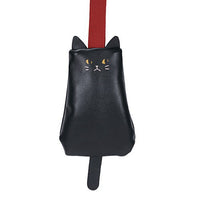 Black cat odekake pouch white cat moissho [2.Petite case (black)]