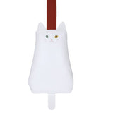 Black cat odekake pouch white cat moissho [3.Petite case (white)]