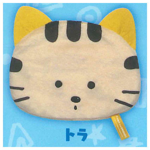 Tama and Friends fuwafuwa face pouch & kinchaku collection [4.Tora]