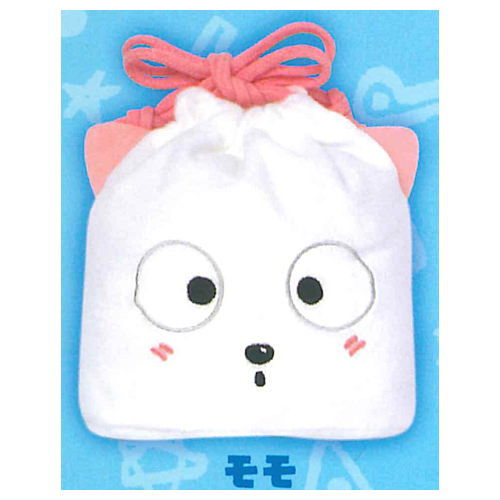 Tama and Friends fuwafuwa face pouch & kinchaku collection [5.Momo]