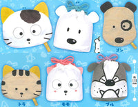 Tama and Friends fuwafuwa face pouch & kinchaku collection [All 6 type set(Full Complete)]