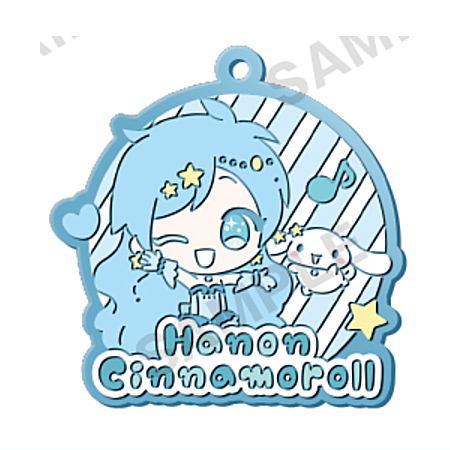 Pichi Pichi Pitch x Sanrio Characters Capsule Rubber Strap Art [2.Hanon x Cinnamoroll]