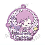 Pichi Pichi Pitch x Sanrio Characters Capsule Rubber Strap Art [4.Caren x Kuromi]