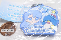 Pichi Pichi Pitch x Sanrio Characters Capsule Rubber Strap Art [5.Noel x Tuxedo Sam]