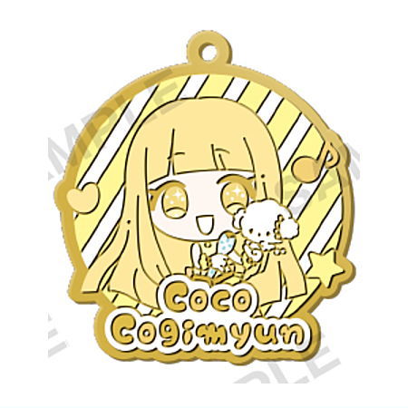 Pichi Pichi Pitch x Sanrio Characters Capsule Rubber Strap Art [6.Coco x Kogimyun]