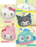 Sanrio Characters narashite pippi! Oto ga naru mascot plush toy with emo-kyun design [All 5 type set (Full Complete)]