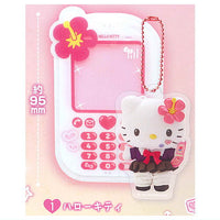 Sanrio Characters Acrylic Charm with Case, Tokimeki Heisei Kogyaru Design [1.Hello Kitty ]