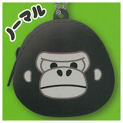 Uhouho Gorilla Gori-kun Silicone Mini Pouch KH [1.Normal]