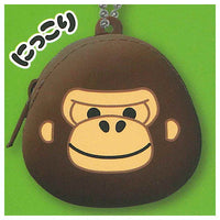 Uhouho Gorilla Gori-kun Silicone Mini Pouch KH [2.Nikkori]