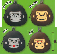 Uhouho Gorilla Gori-kun Silicone Mini Pouch KH [All 4 type set(Full Complete)]