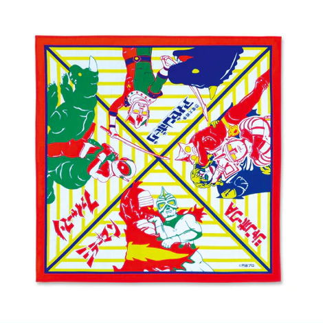 Time Travel Series Tsuburaya Productions Tokusatsu Heroes [6.Heroe Daishuketsu Handkerchief]