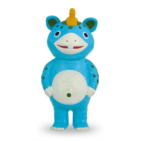 Kaiju Booska Sofubi Ball Chain Mascot [4.Retro Blue]