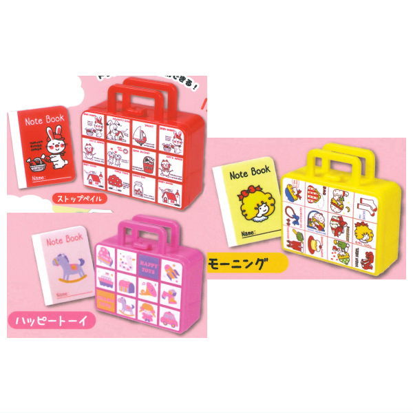 Shimojima Miniature Stationery Set [Assorted 3 type set (1.Stop Pale/2.Happy Toy/3.Morning)]