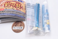 Die-cast Mini mini fishing tackle mascot vol.8 [1.Long rod (Blue)]