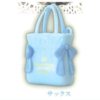 Maison de FLEUR Double Ribbon Gathered Tote Bag Miniature Charm [4.Sax]