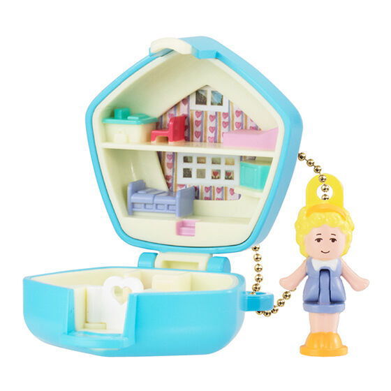 Polly Pocket Miniature Charm [1.1992 POLLY IN THE NURSERY(LIGHT BLUE PENTAGON)]