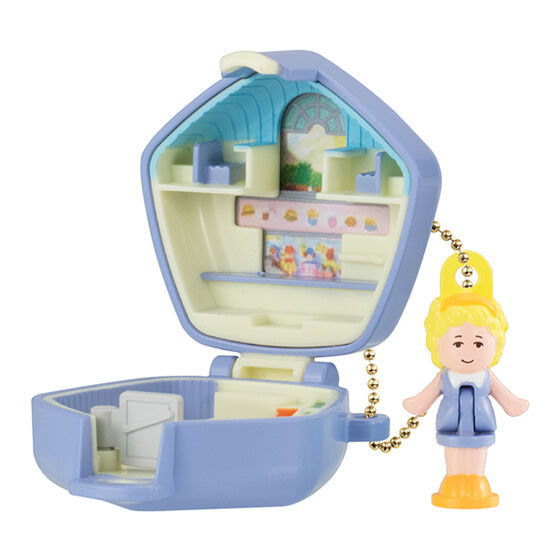 Polly Pocket Miniature Charm [3.1992 FAST FOOD RESTAURANT(LAVENDER PENTAGON)]