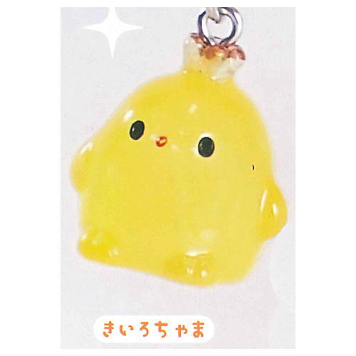 Itsudemoissho Piyokochama Clear Mejirushi Charm [1.Yellow-chama]