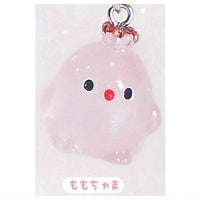 Itsudemoissho Piyokochama Clear Mejirushi Charm [2.Peach-chama]