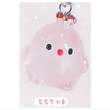 Itsudemoissho Piyokochama Clear Mejirushi Charm [2.Peach-chama]
