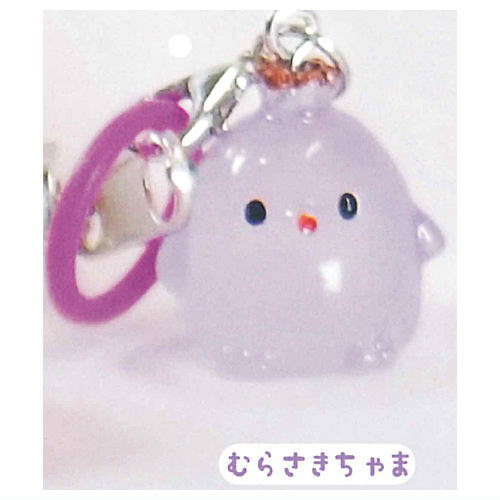 Itsudemoissho Piyokochama Clear Mejirushi Charm [4.Purple-chama]