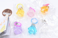 Itsudemoissho Piyokochama Clear Mejirushi Charm [All 6 type set(Full Complete)]