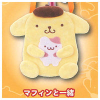 Sanrio Pompompurin Plush Pochette [4.With Muffin]