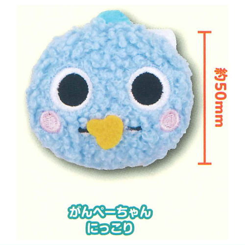 Zawazawamori no Ganko-chan Plush Badge [4.Ganpei-chan nikkori]