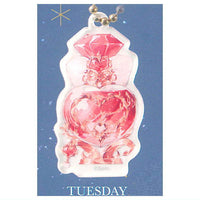 Spin The Weekly Cosmetics Perfume Acrylic Keychain [2.TUESDAY]