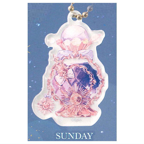 Spin The Weekly Cosmetics Perfume Acrylic Keychain [7.SUNDAY]