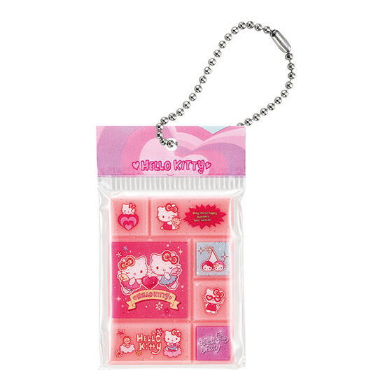 Sanrio Characters Tile Sticker Miniature Charm [2.Hello Kitty]