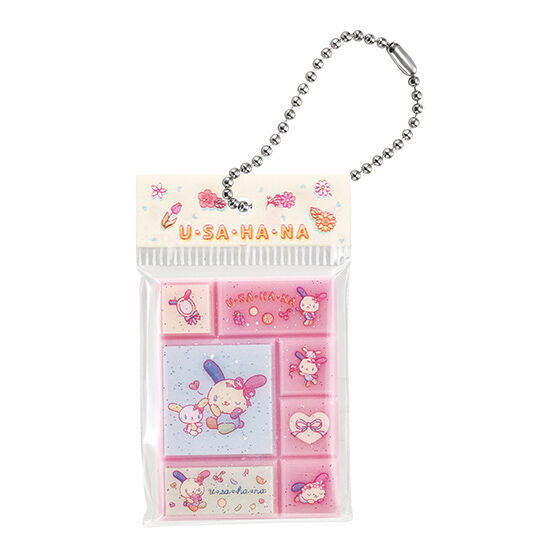 Sanrio Characters Tile Sticker Miniature Charm [4.Usahana]