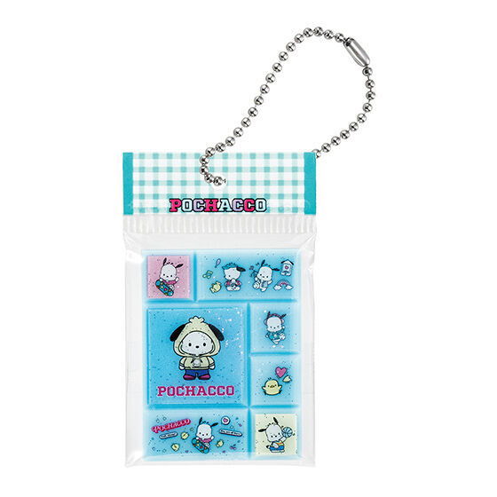 Sanrio Characters Tile Sticker Miniature Charm [6.Pochacco]